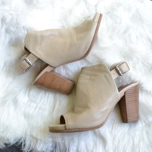GENTLE SOULS | Sadie Peeptoe Open Back Heels
